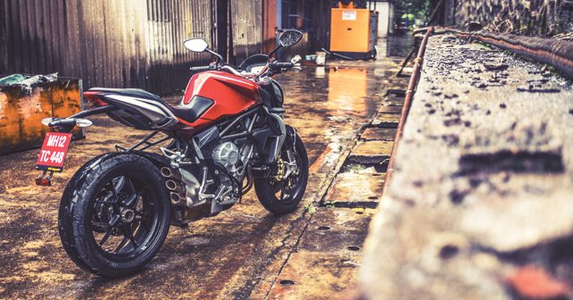 2015 MV Agusta Brutale Rear Three Quarter