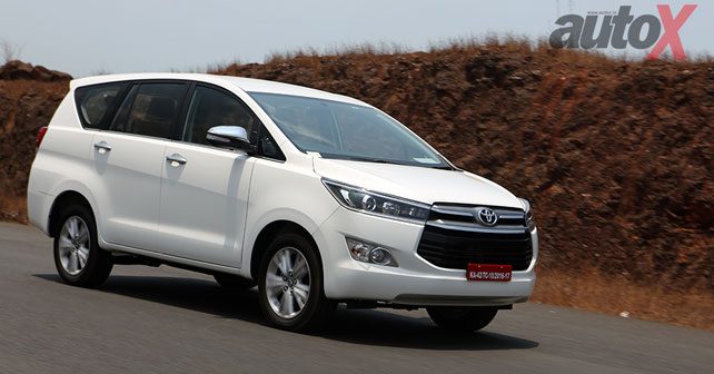 Toyota Innova Crysta Front Three Quarter Motion