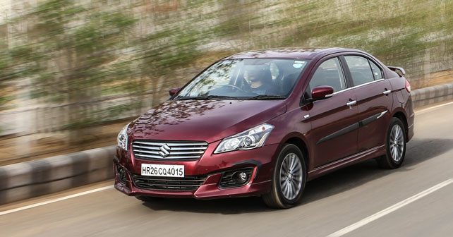 maruti suzuki ciaz shvs front three quarter