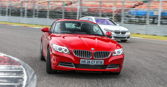 BMW Z4 vs BMW 7 Series track