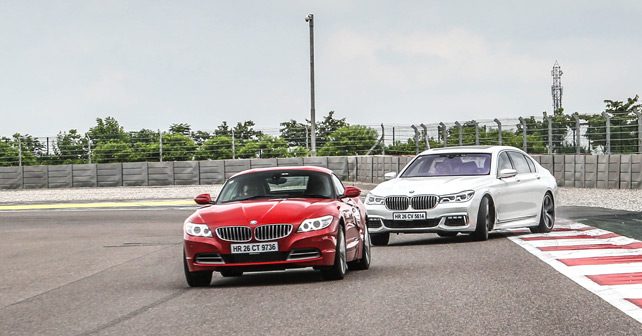 bmw z4 vs bmw 7 series track test