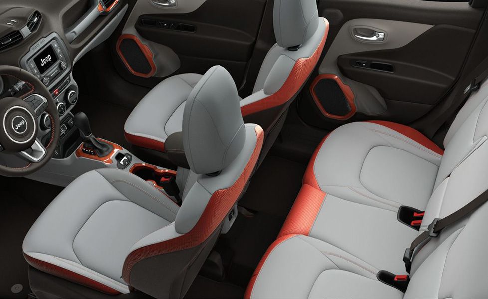 2017 Jeep Renegade image Interior White Orange Interior