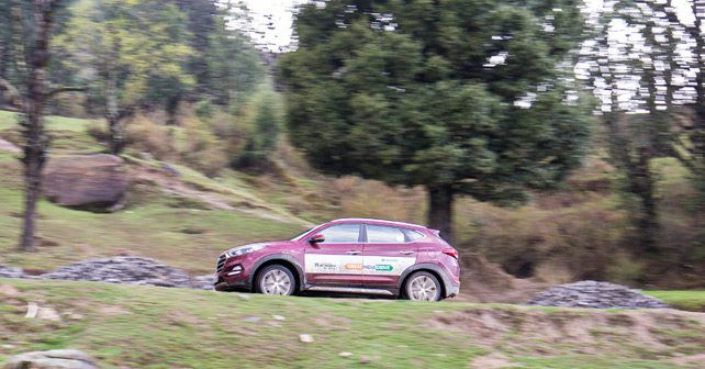 hyundai tucson great india drive action