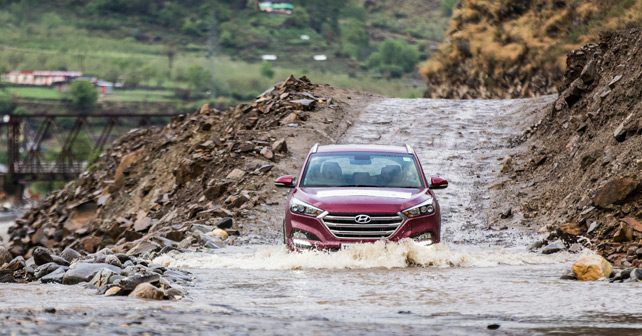 hyundai tucson water wading