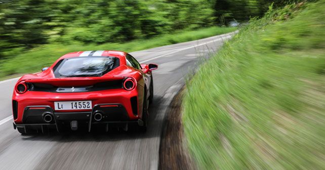 Ferrari 488 Pista Rear Dynamic