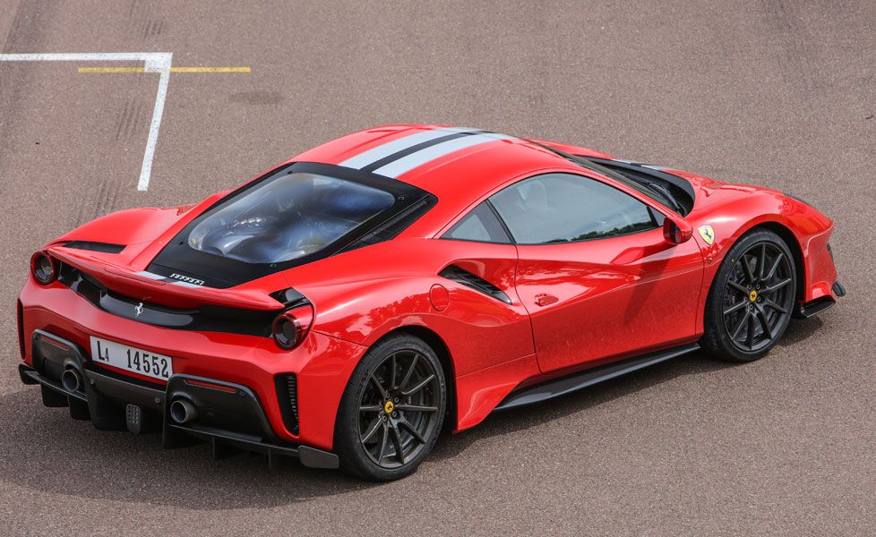 2018 Ferrari 488 Pista Rear Three Quarter