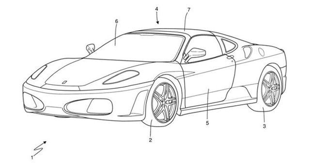 Ferrari Targa Patent Image