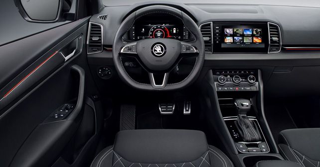 Skoda Karoq Sportline Interior Paris Motor Show 2018