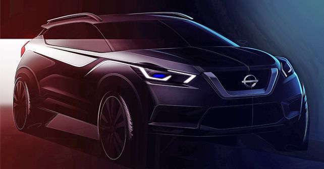 2019 Nissan Kicks India Spec Sketch Front