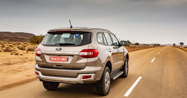 2019 Ford Endeavour Rear View