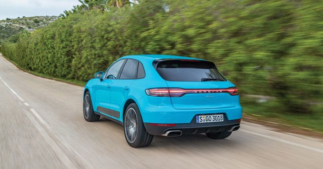 Porsche Macan Rear Three Quarter Dynamic