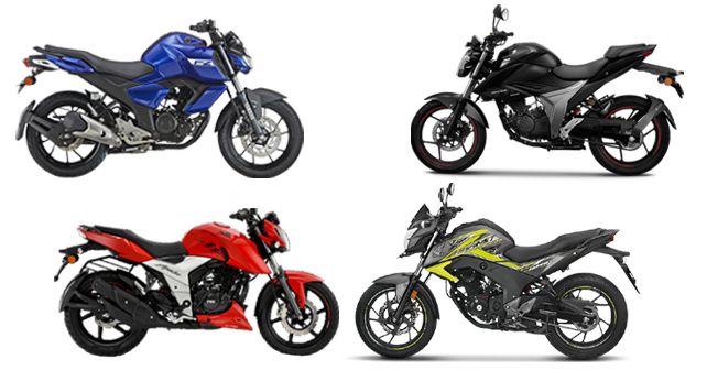 Gixxer Vs FZ FI Vs Hornet 160R Vs Apache RTR 160