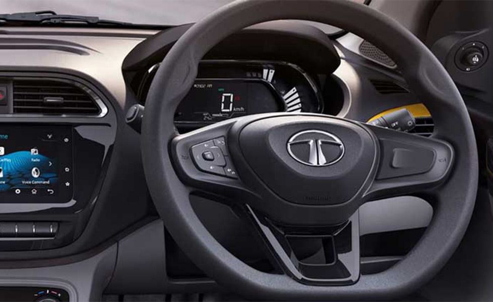 Tata Tiago image flat bottom steering