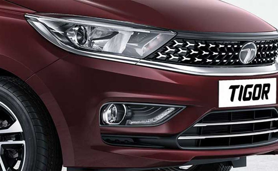 Tata Tigor image sharp visor like front grille