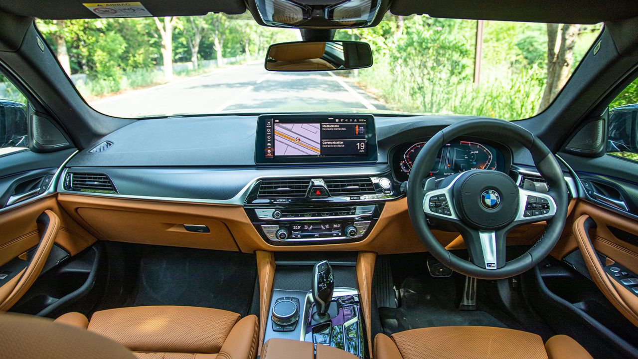 2021 BMW 5 Series interior