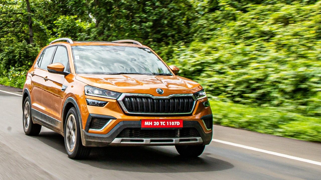 2021 Skoda Kushaq Front Three Quarter In Action