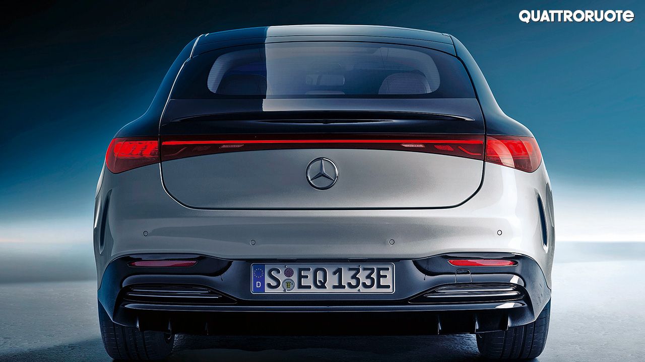 Mercedes Benz EQS Rear View