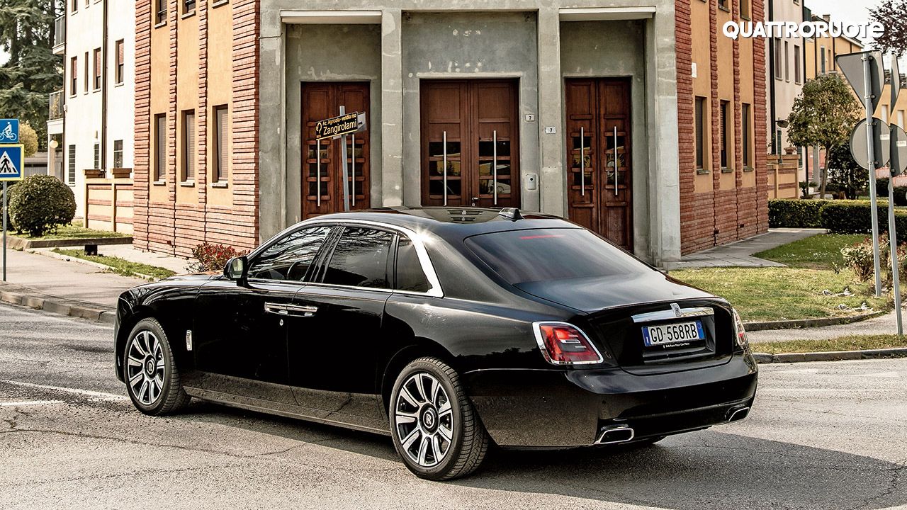 New Rolls Royce Ghost Rear Quarter Static in Town jpg