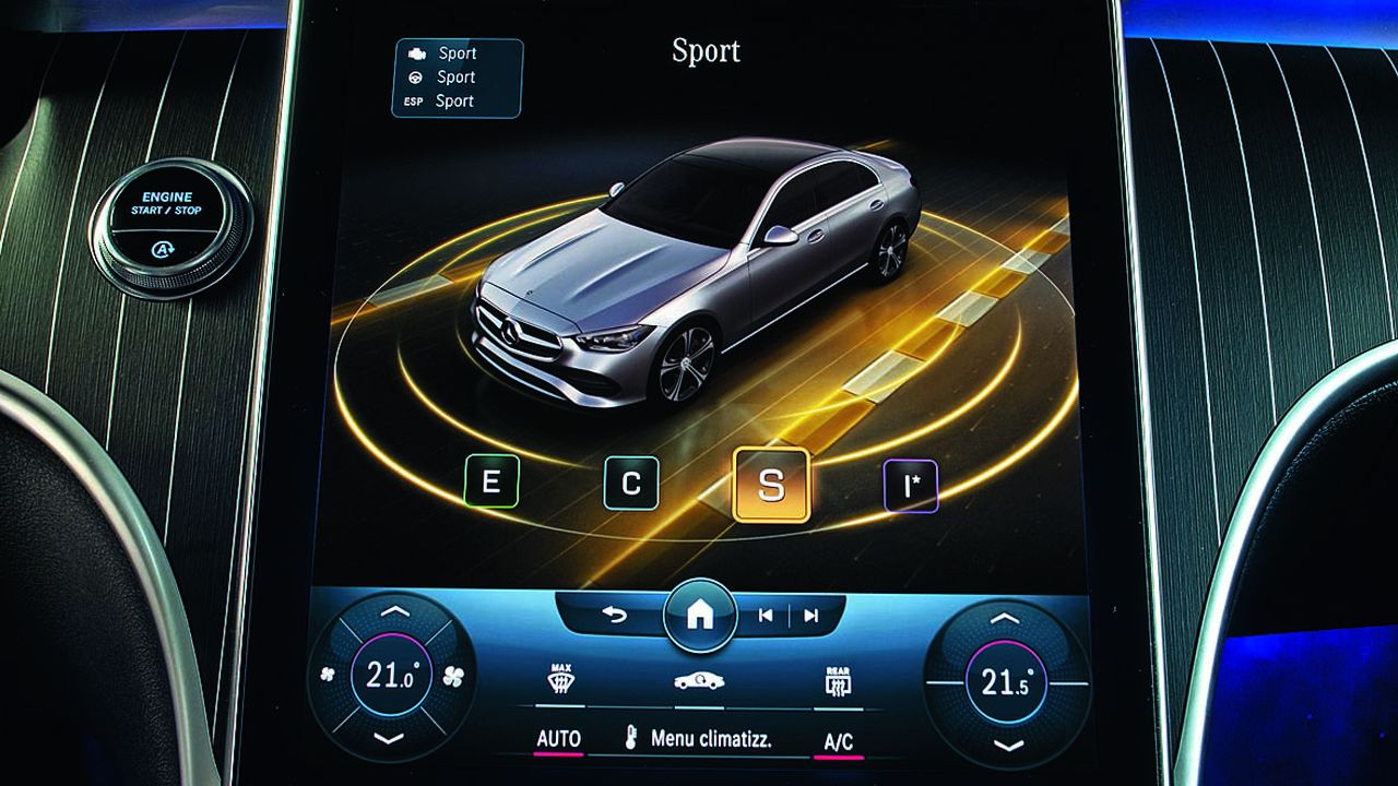 2022 Mercedes Benz C Class Infotainment Screen 3