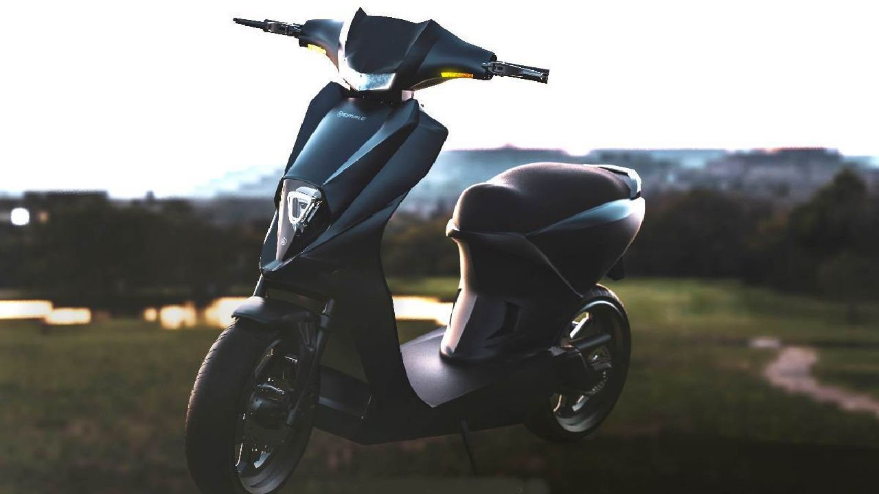 Simple One Electric Scooter Front Left Three Quarter Static