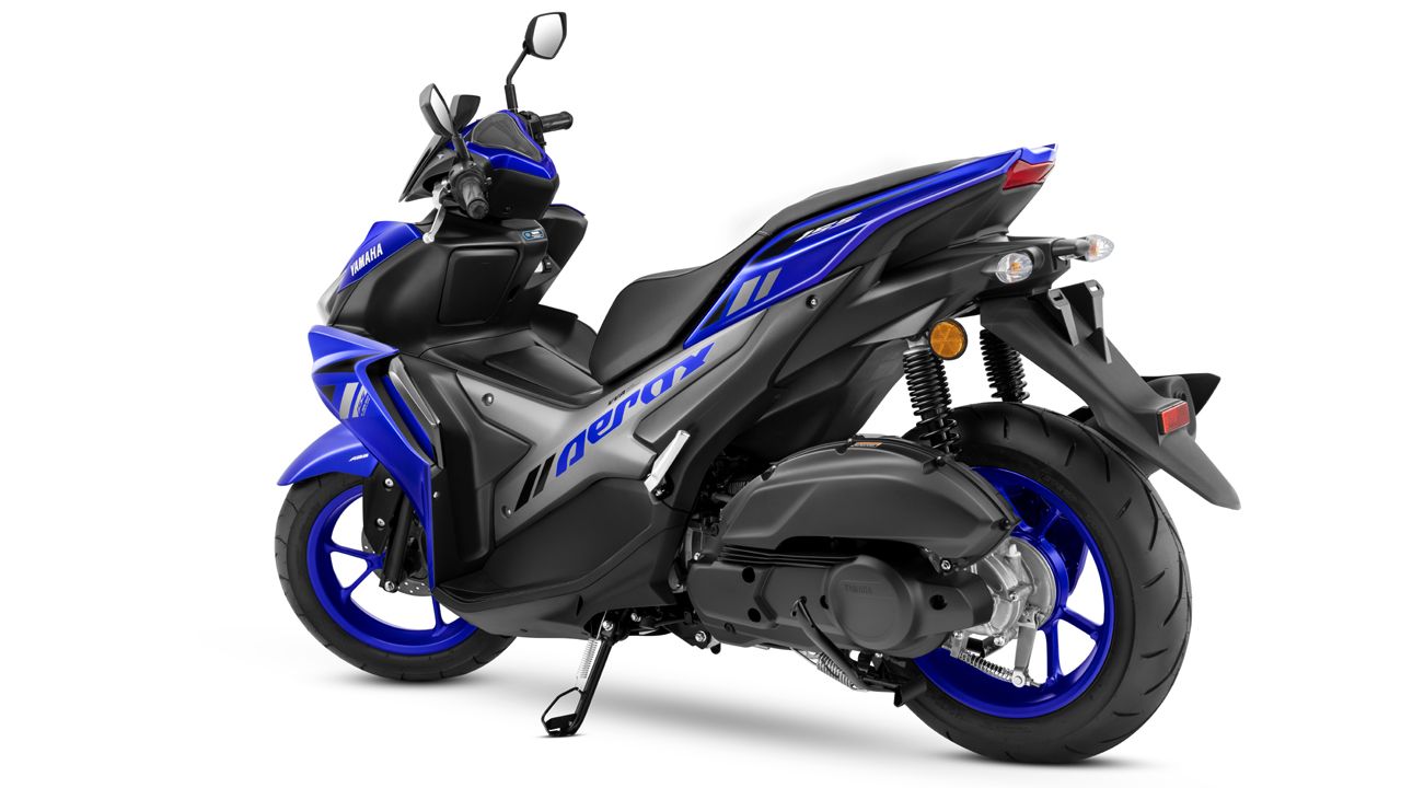 Yamaha Aerox 155 Blue Rear Quarter