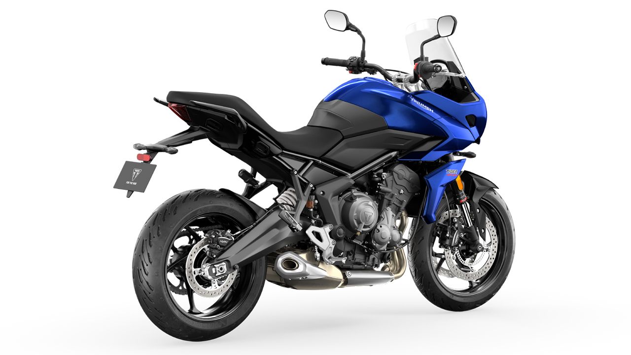 Triumph Tiger Sport 660 Blue Rear Quarter Studio