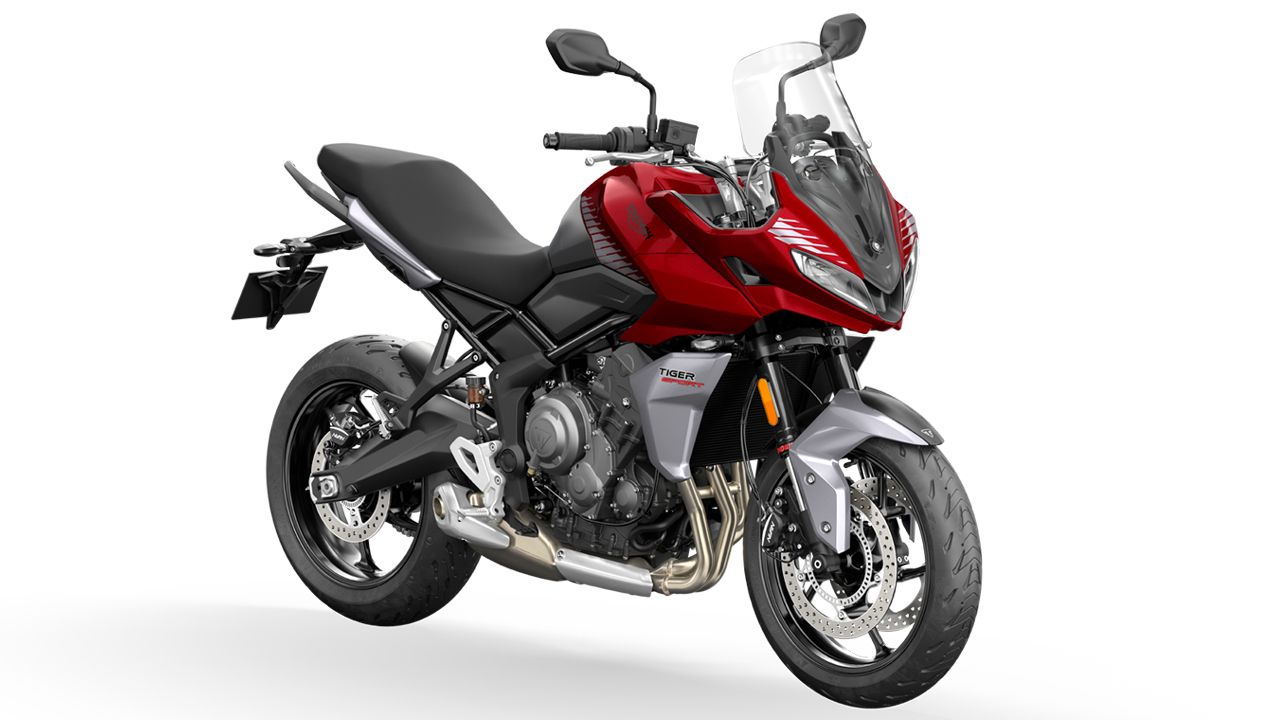 Triumph Tiger Sport 660 Red Front Quarter Studio