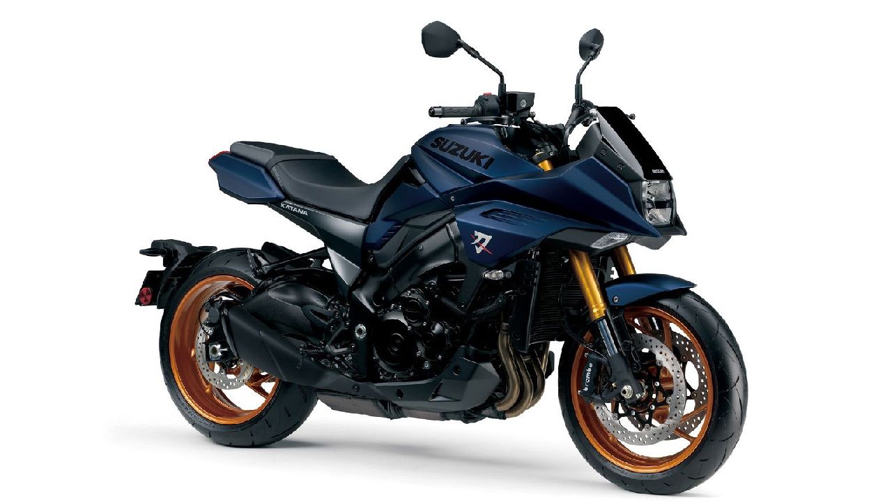 2022 Suzuki Katana Front Three Quarter Statci