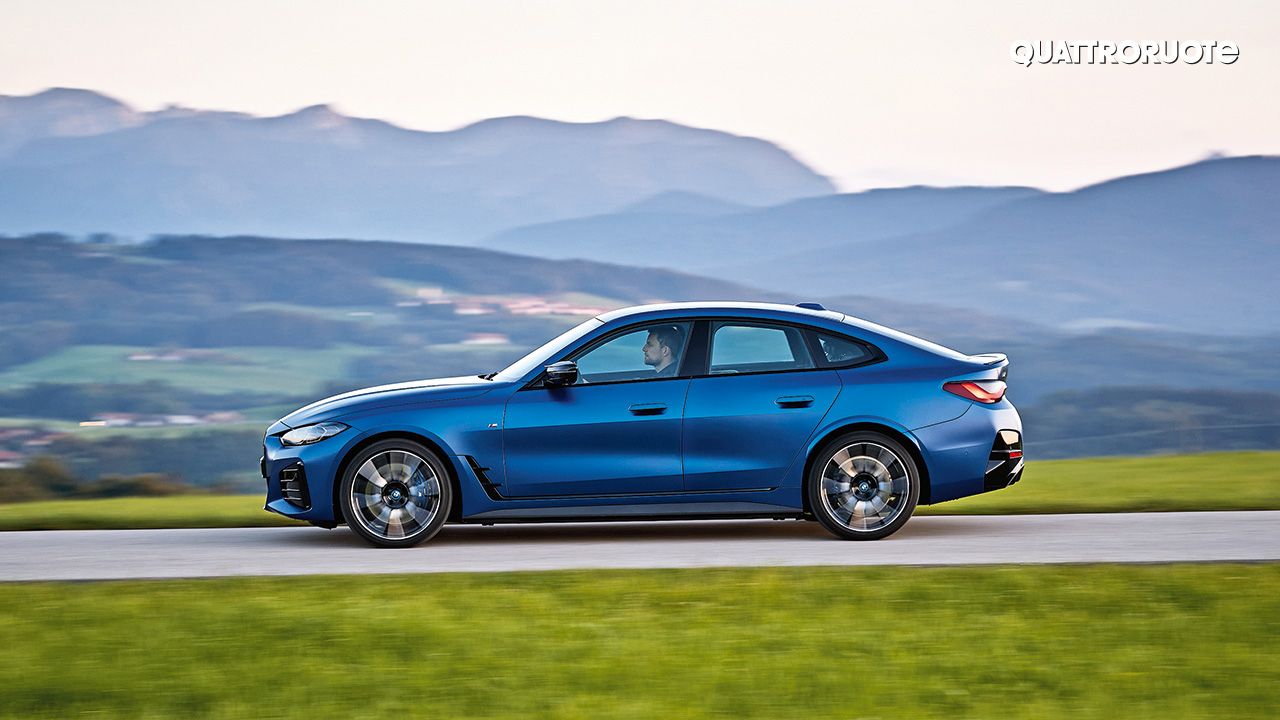 BMW I4 M50 Quattroruote Side View Motion