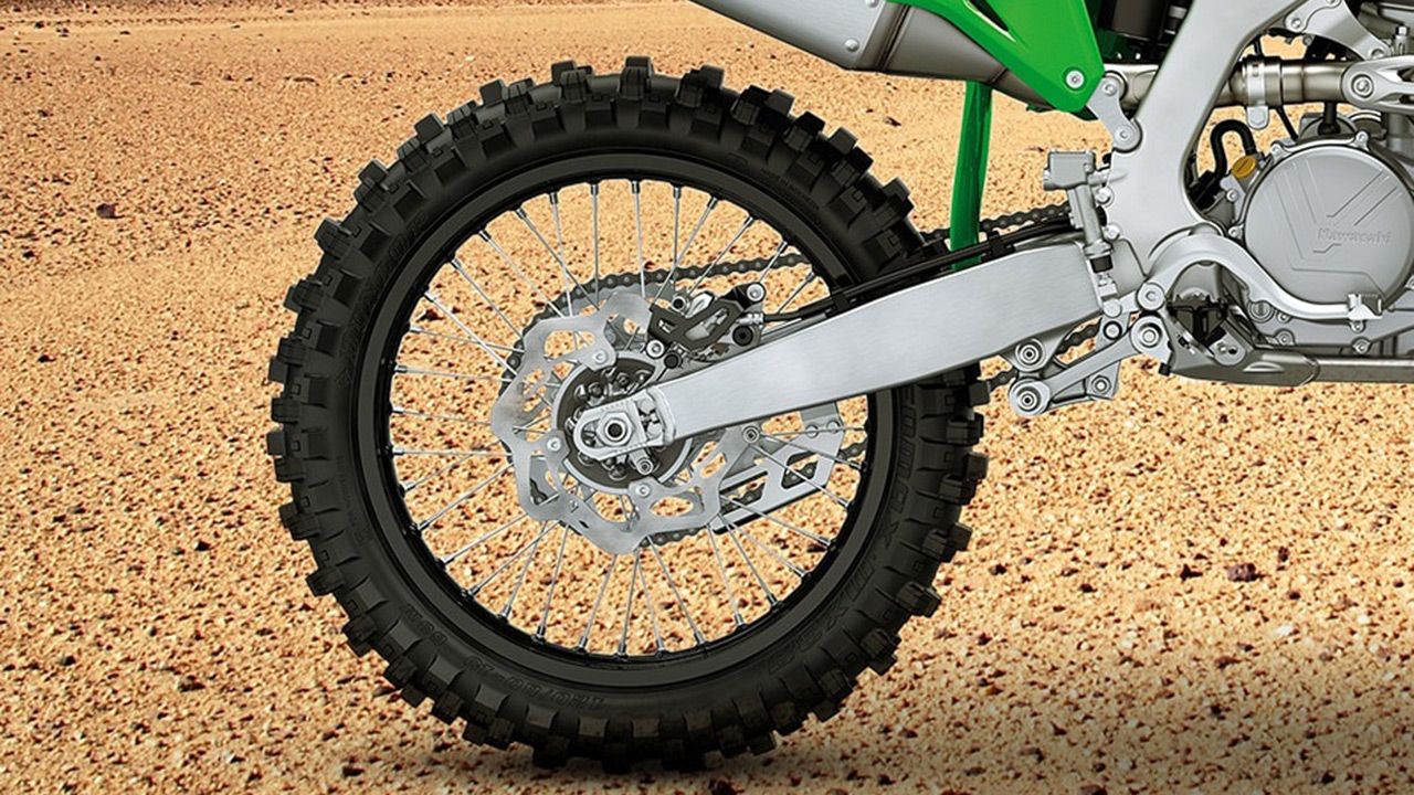 Kawasaki KX450 Rear Tyre View