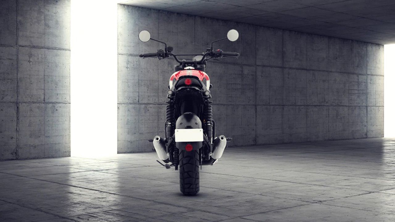 Yezdi Scrambler Rear 