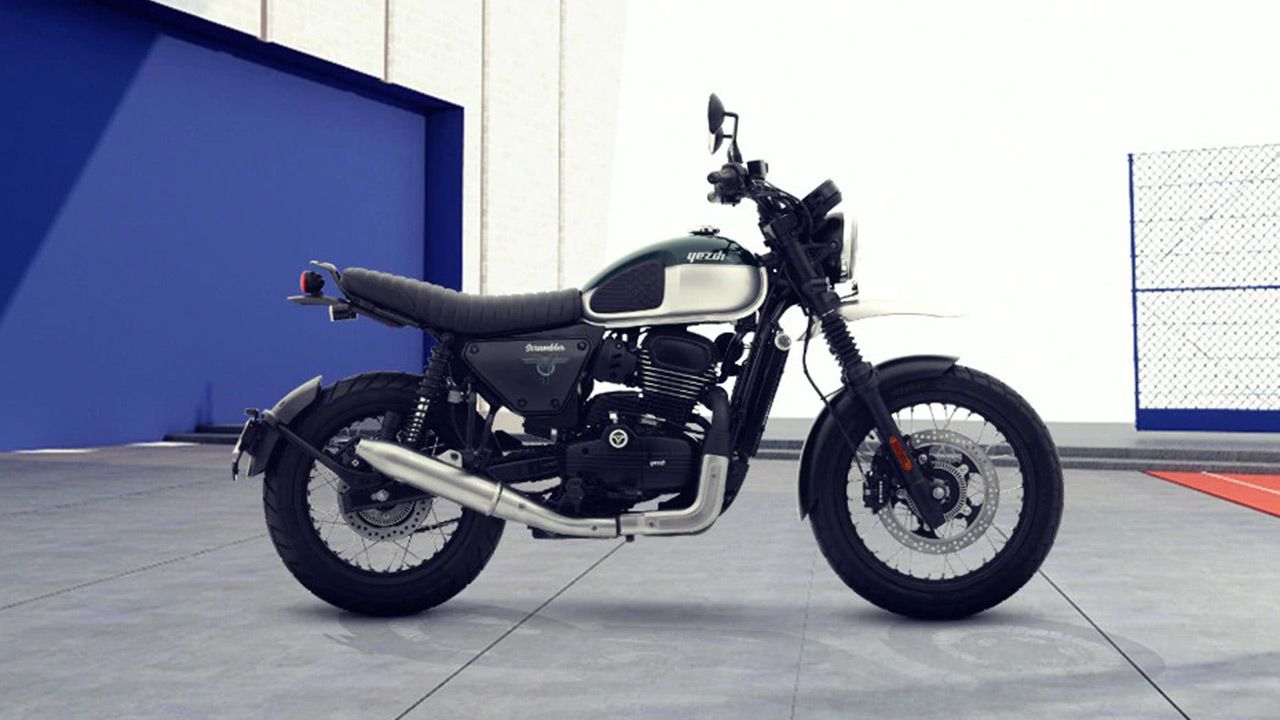 Yezdi Scrambler Right Side View