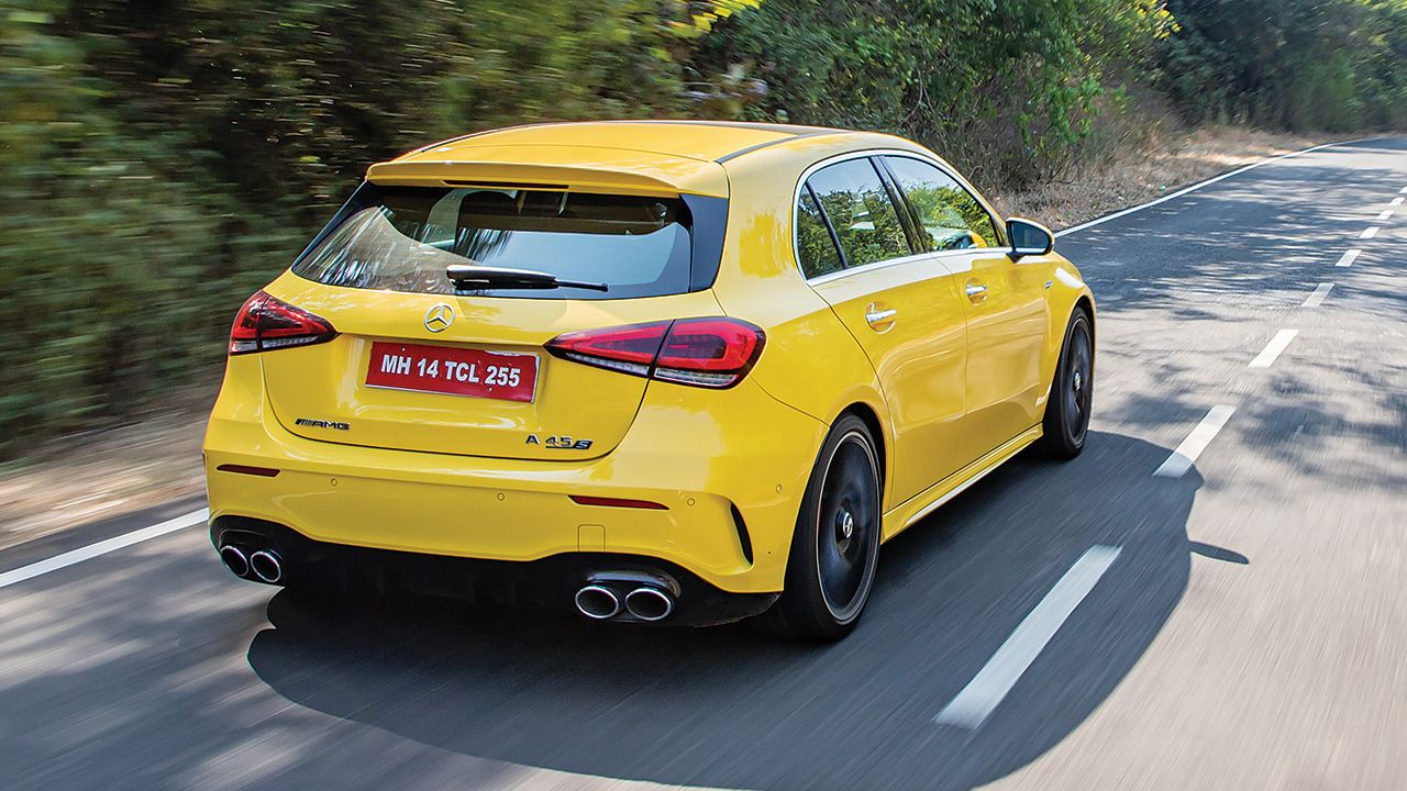 Mercedes AMG A 45 S Rear Quarter Dynamic1