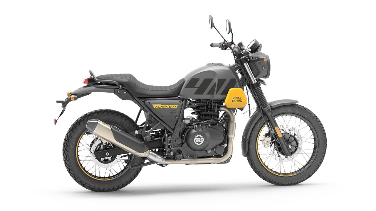 Royal Enfield Scram 411 graphite yellow