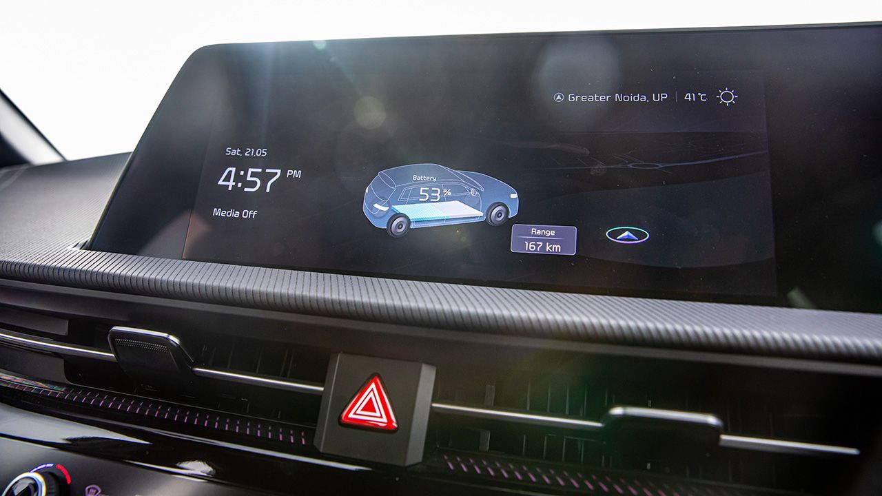 KIa EV6 infotainment screen