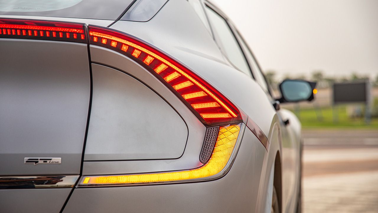 Kia EV6 tail light detail