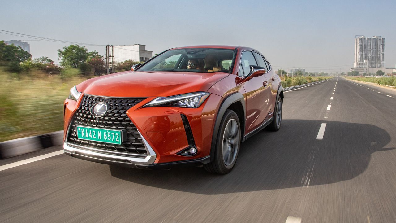 Lexus UX 300e Driving Shot Front1