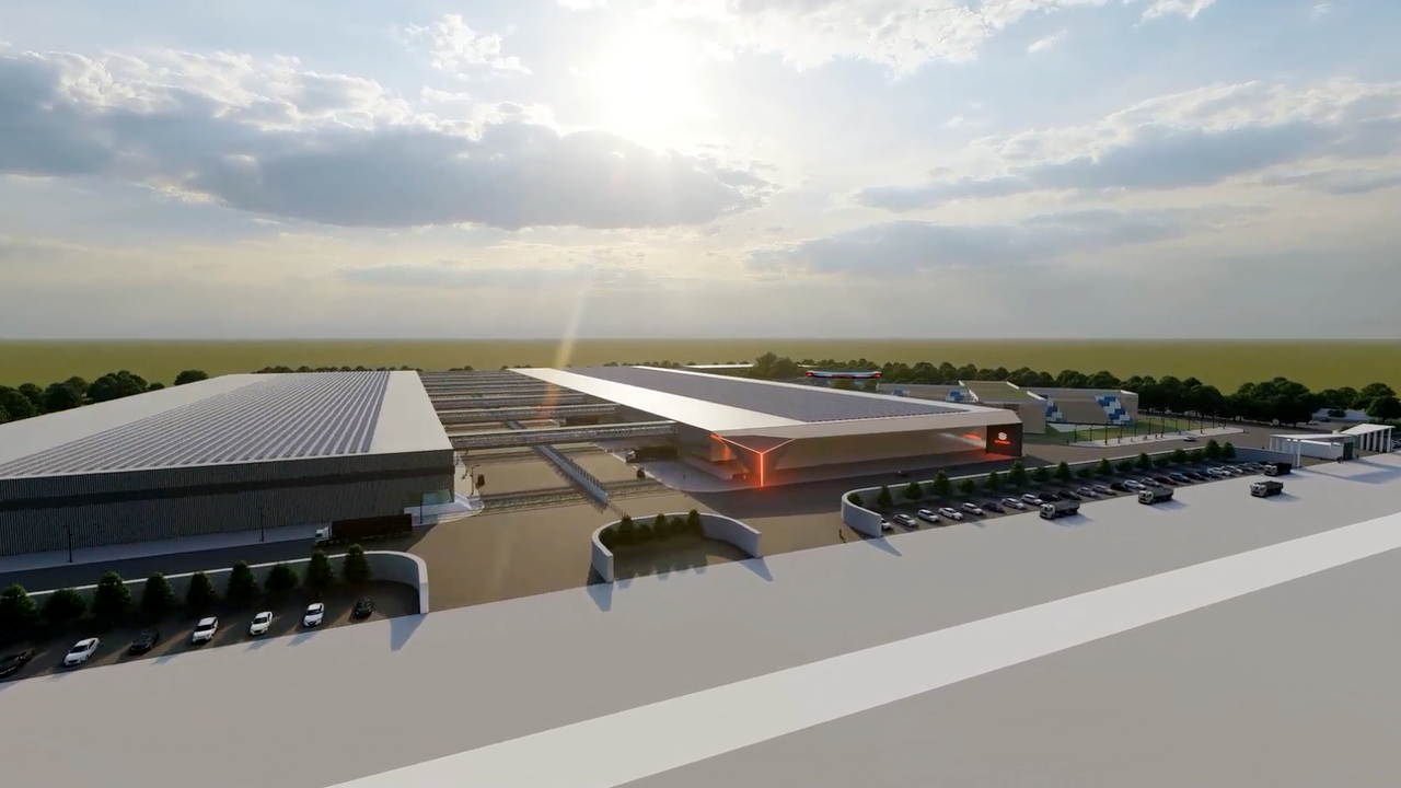 Okinawa Autotech Mega Factory Rendering Rajasthan