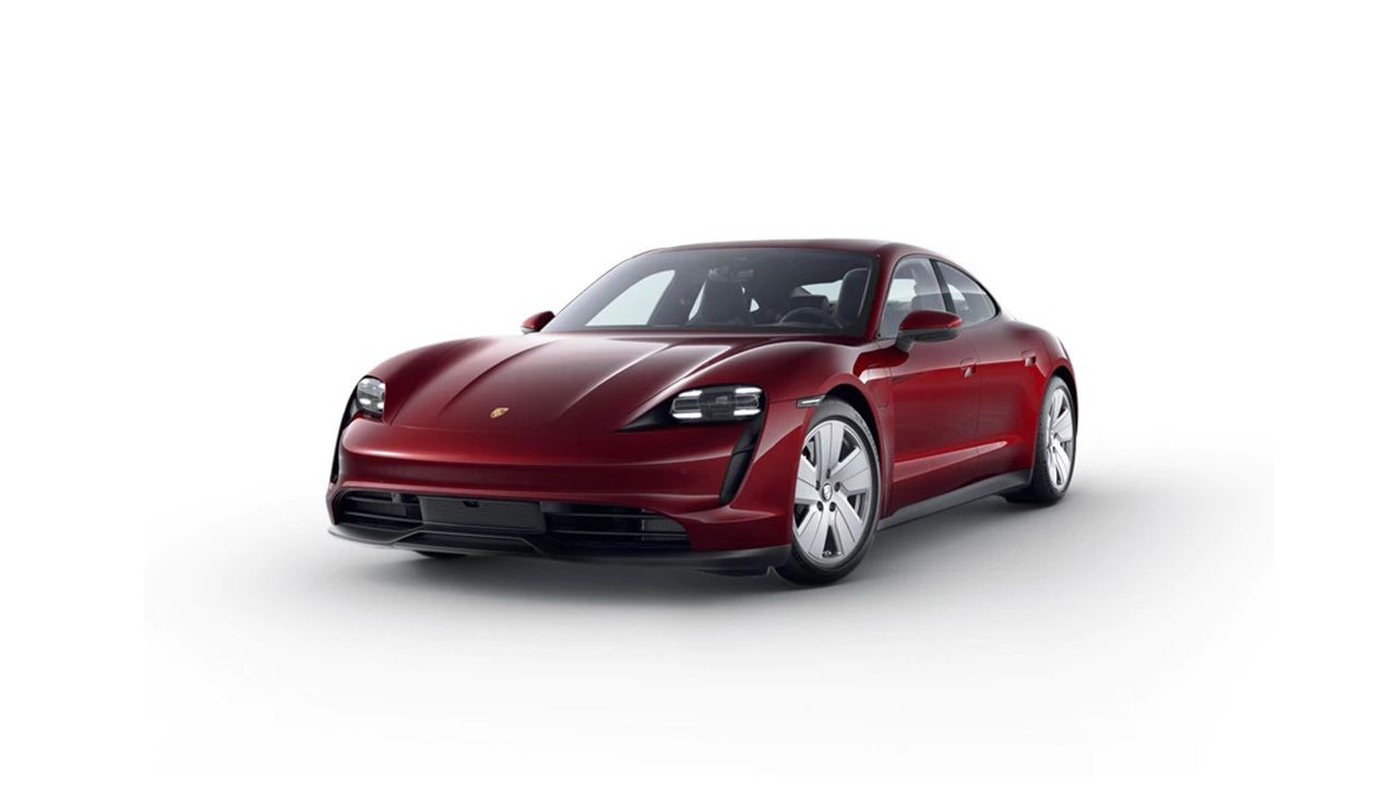 Porsche Taycan Cherry Metallic1