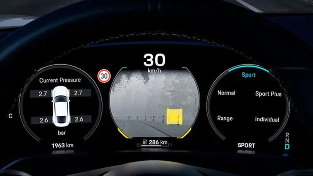 Porsche Taycan Instrumentation Console On Start Up1