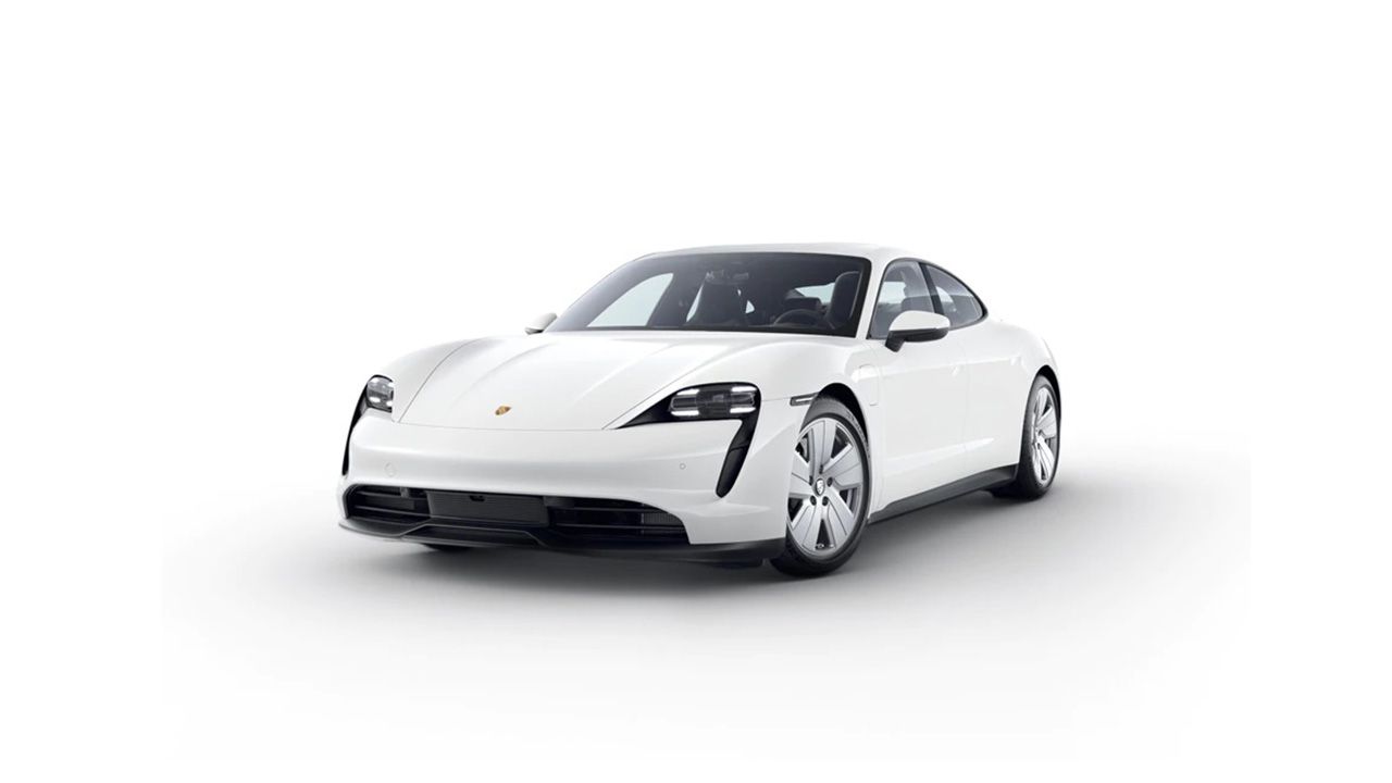 Porsche Taycan White1