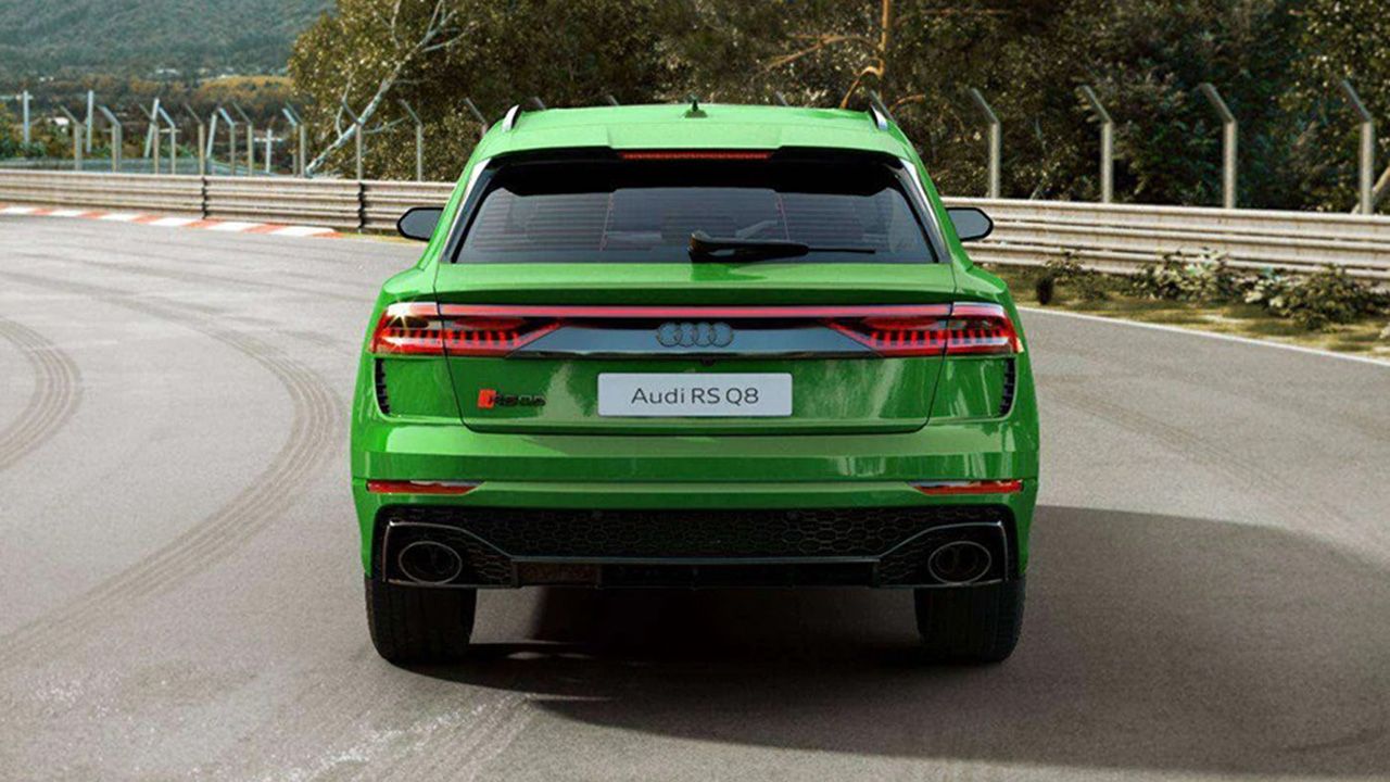 Audi RS Q8 Rear Back View