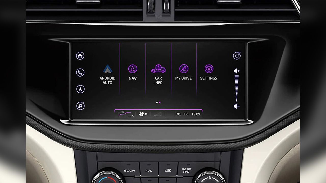 Mahindra Marazzo Infotainment System Main Menu