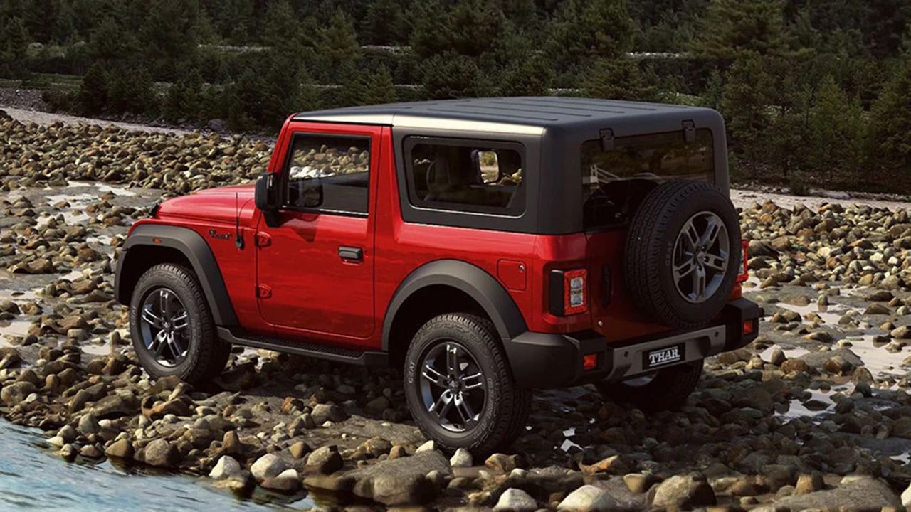 Mahindra Thar Rear Left Front Three Quarter