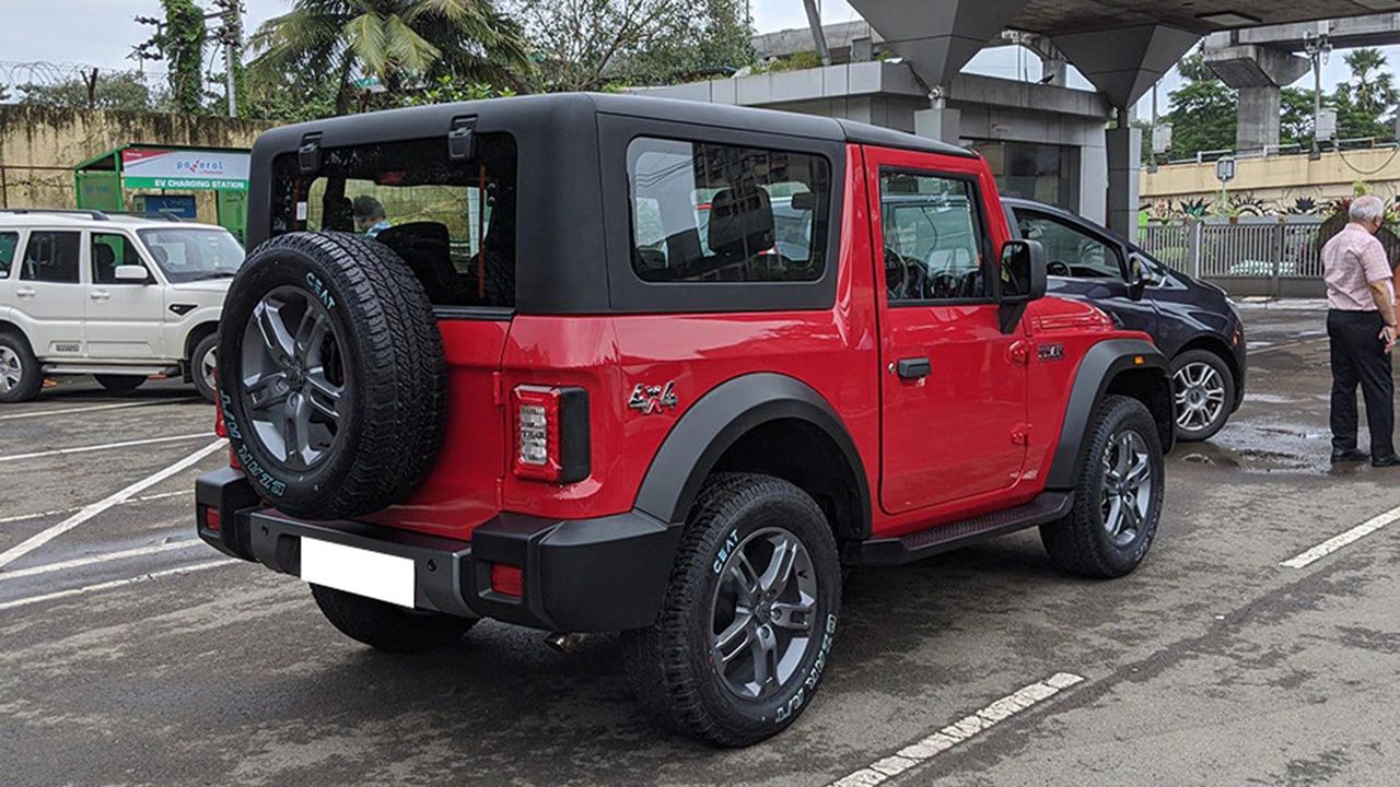 Mahindra Thar Rear Right Front Three Quarter