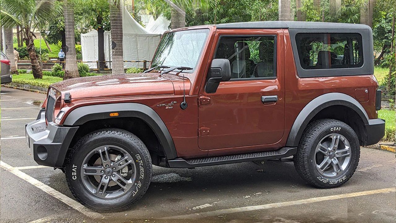 Mahindra Thar Side Mirror Rear Angle