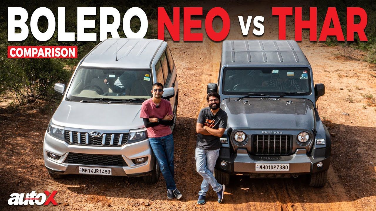 Mahindra Thar Vs Bolero Neo Off Road SUV Comparison Test 2022 AutoX