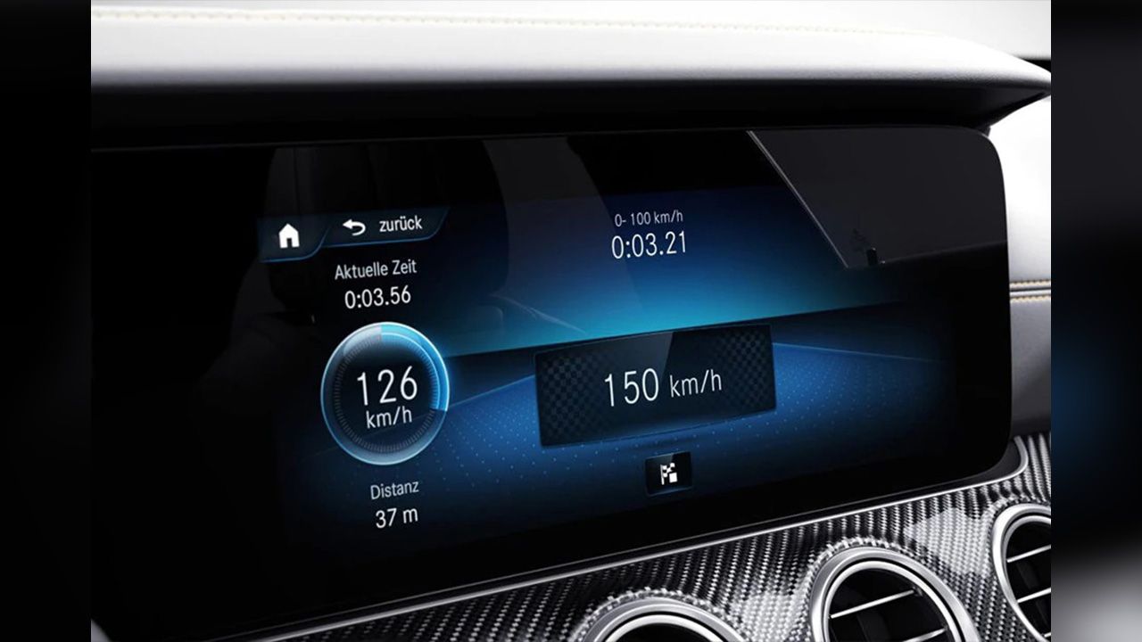 Mercedes Benz AMG E53 Infotainment System Main Menu