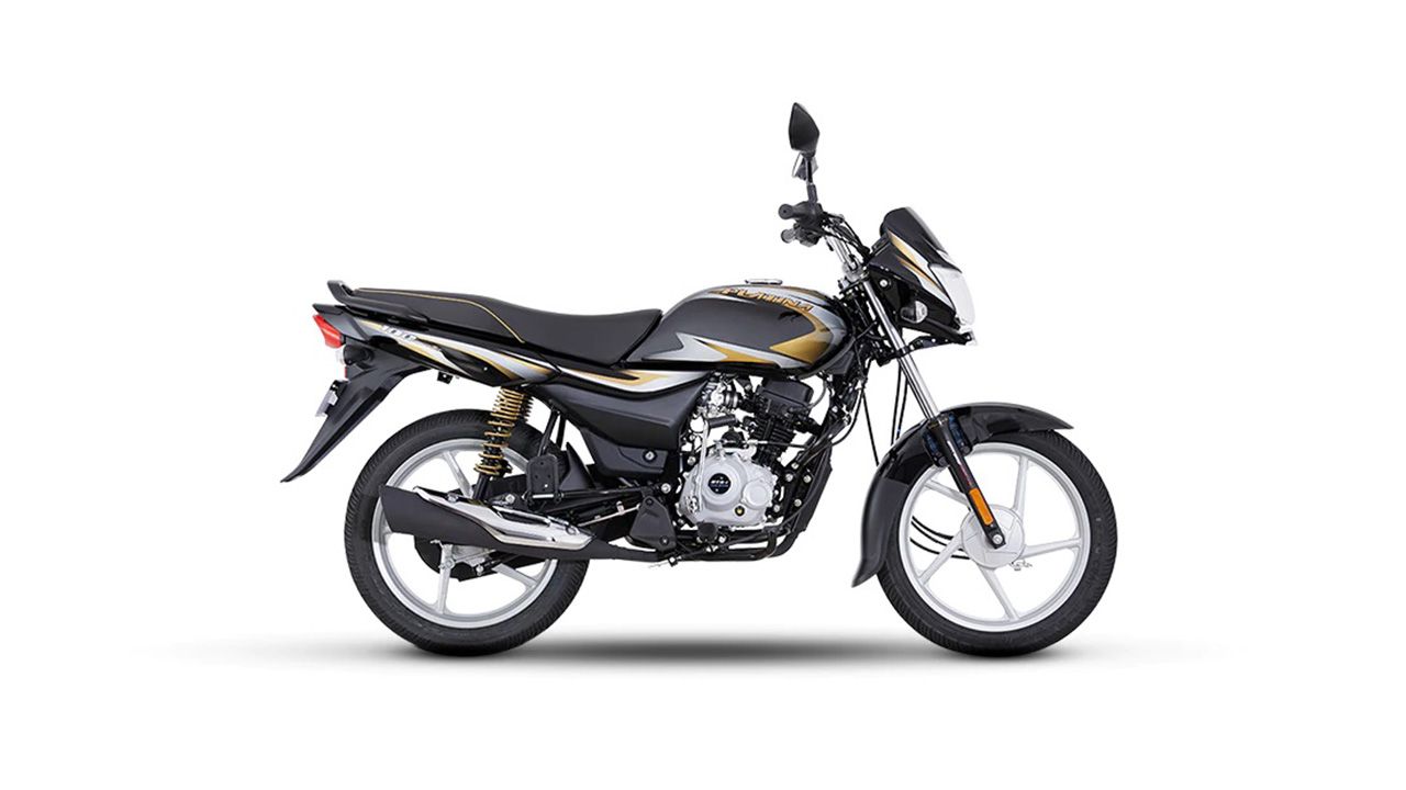 Bajaj Platina 100 Black Gold