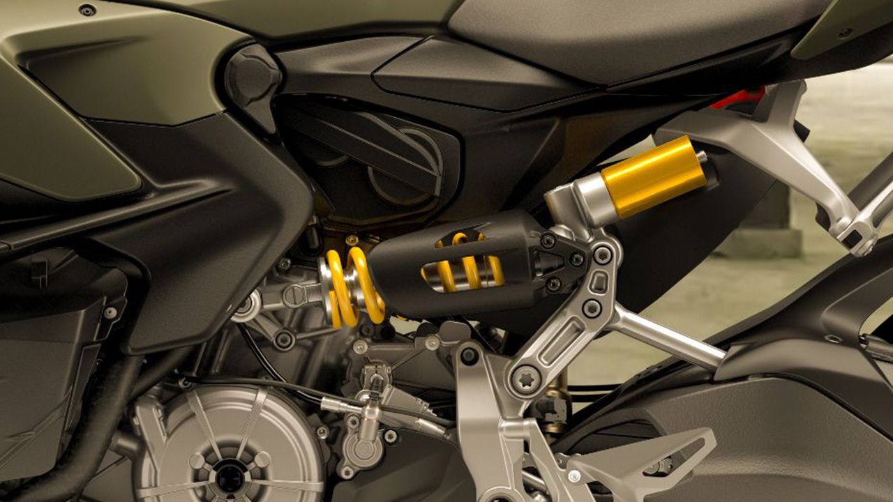 Ducati Streetfighter V2 Rear Suspension View